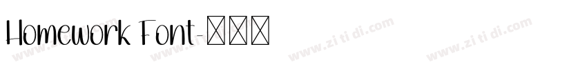Homework Font字体转换